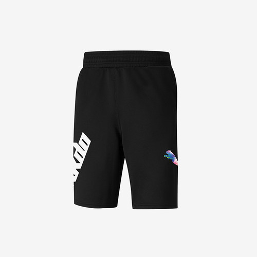 Puma/彪马正品男款Logo印花抽绳运动中腰休闲短裤532694-01