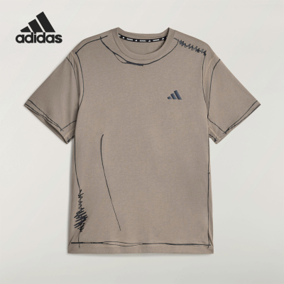 Adidas/阿迪达斯正品夏季男女轻质跑步运动简约柔软短袖T恤KQ7839