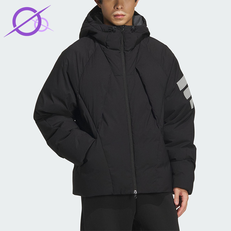 Adidas/阿迪达斯正品Future Style男士连帽宽松保暖羽绒服KC2584