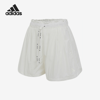Adidas/阿迪达斯正品新款女白色运动休闲经典轻盈运动短裤KC0020