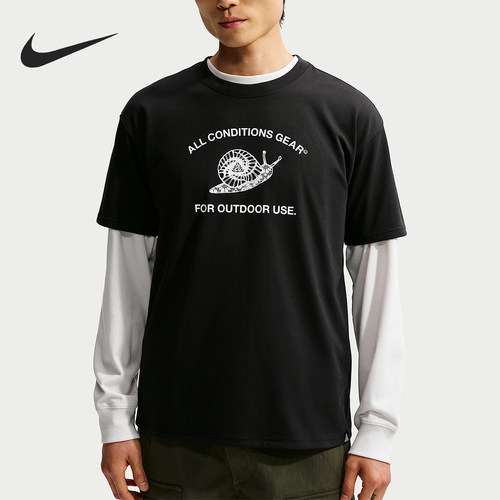 Nike/耐克正品男士字母动物图案圆领套头短袖T恤IM6180-010