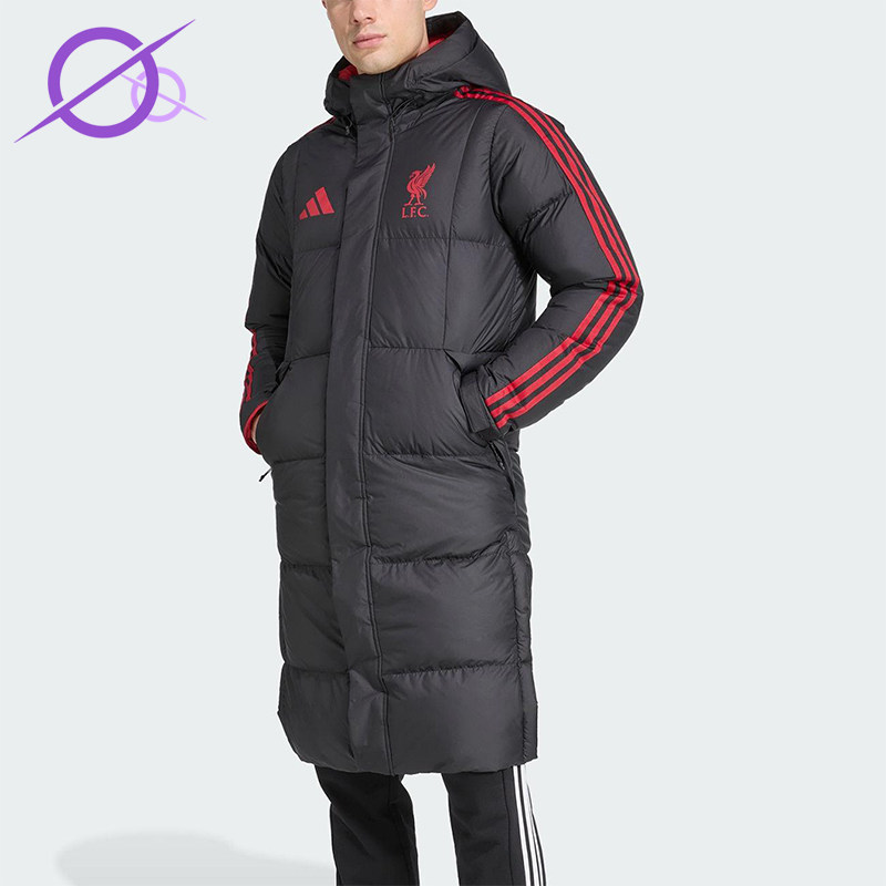 Adidas/阿迪达斯正品冬季男士长款利物浦足球运动羽绒服JW0966
