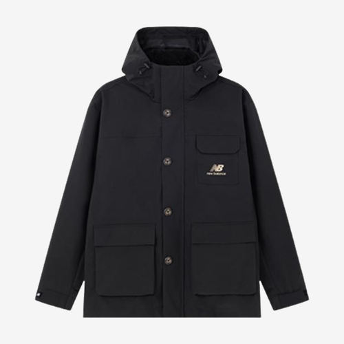 New Balance新百伦正品男连帽可拆卸休闲运动夹克AMJ31300-BK