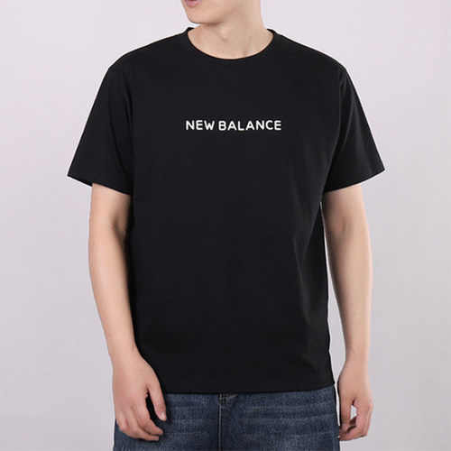 New Balance/NB正品运动男女同款印花美式复古短袖T恤AMT02377-BK