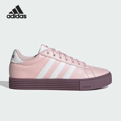 阿迪达斯男女同款系带简约板鞋