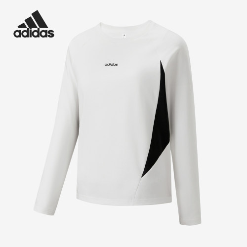 Adidas/阿迪达斯正品女士休闲舒适圆领套头运动长袖T恤KY8612