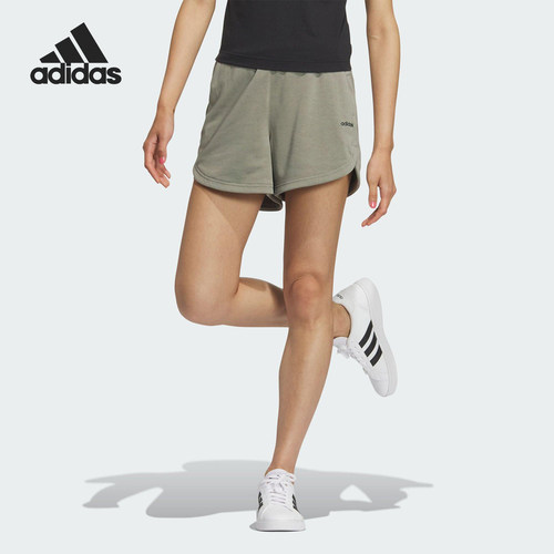 Adidas/阿迪达斯正品新款女灰色轻盈吸湿排汗经典简约短裤JM2238
