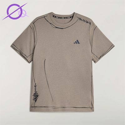 Adidas/阿迪达斯正品夏季男女轻质跑步运动简约柔软短袖T恤KQ7839