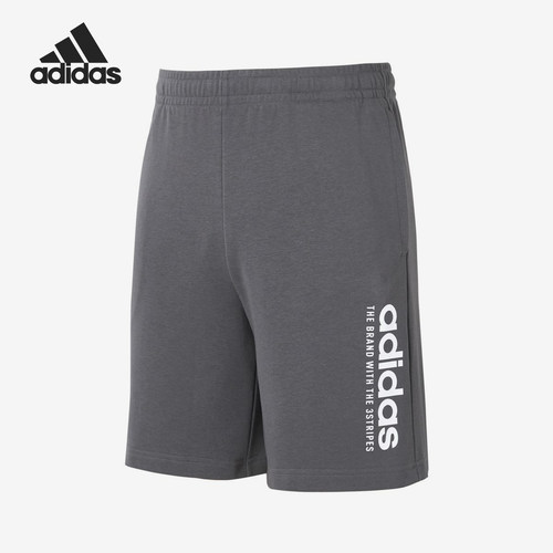 Adidas/阿迪达斯正品2025男士日常松紧腰透气运动印花短裤KB9392