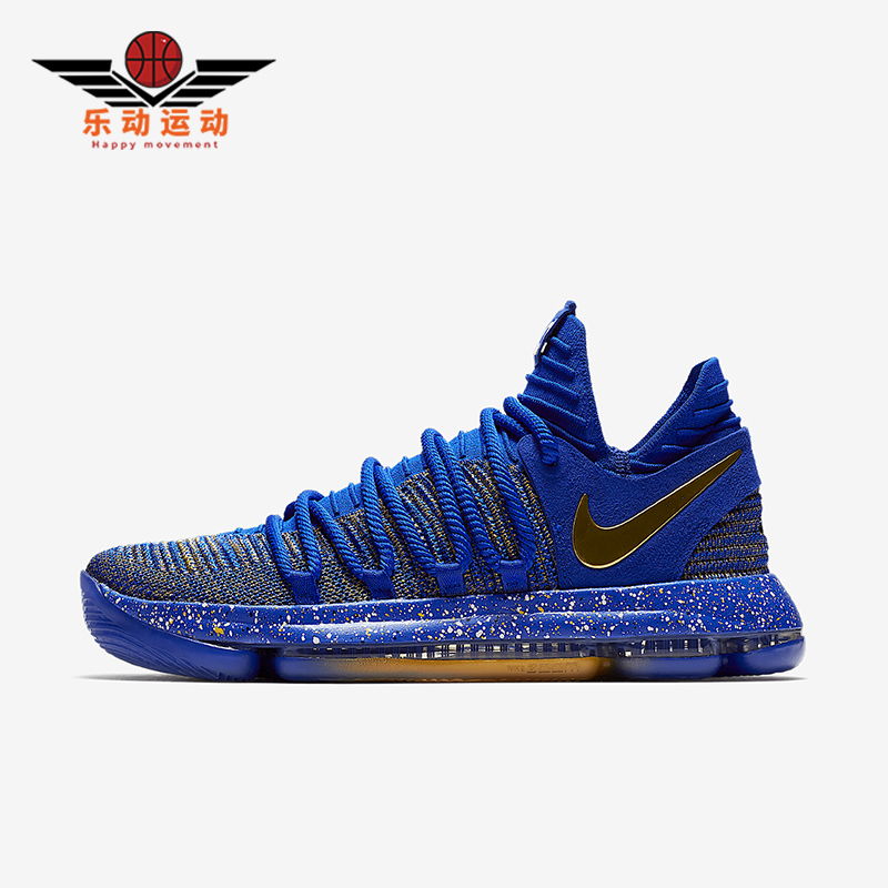 Nike/耐克正品KD 10男士低帮气垫缓震实战篮球鞋897816-401