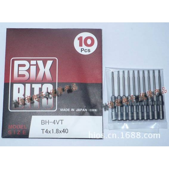 BIX BITS批咀BH-4VT T4x1.8x40电批T3x1.7x40梅花头