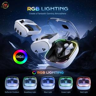 JYS Meta quest3/3S通用 VR眼镜手柄磁吸方舱充电底座配电池套装