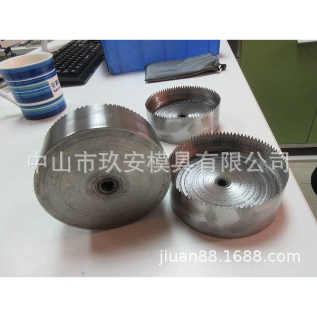 玖安模供应  胶袋大圆孔刀叉冲针 刀齿冲针