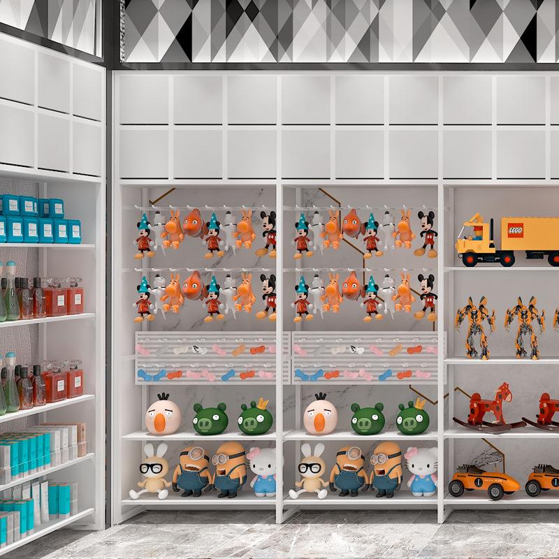 厂家加厚商场玩具欧式精品整店货架双面饰品文具展示货架定制