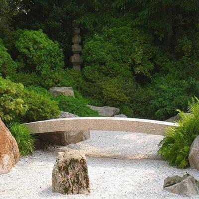 日式庭院石桥花园石钵流水景观石雕汉白玉石桥栏杆石拱桥小石桥