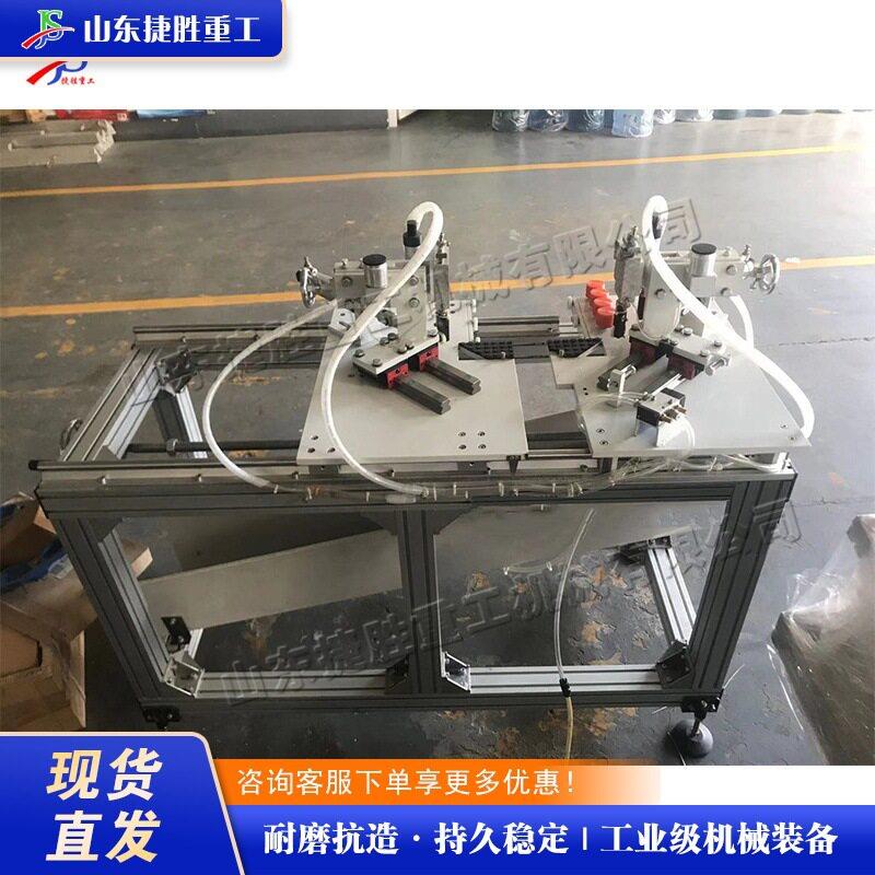 电子秤玻璃切角机相框玻璃气动切割机小型双工位头玻璃切角机