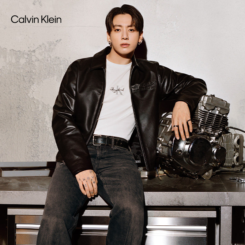 【CKJK 限量合作系列】CK Jeans26春夏男签名绣印纯棉宽松短袖T恤