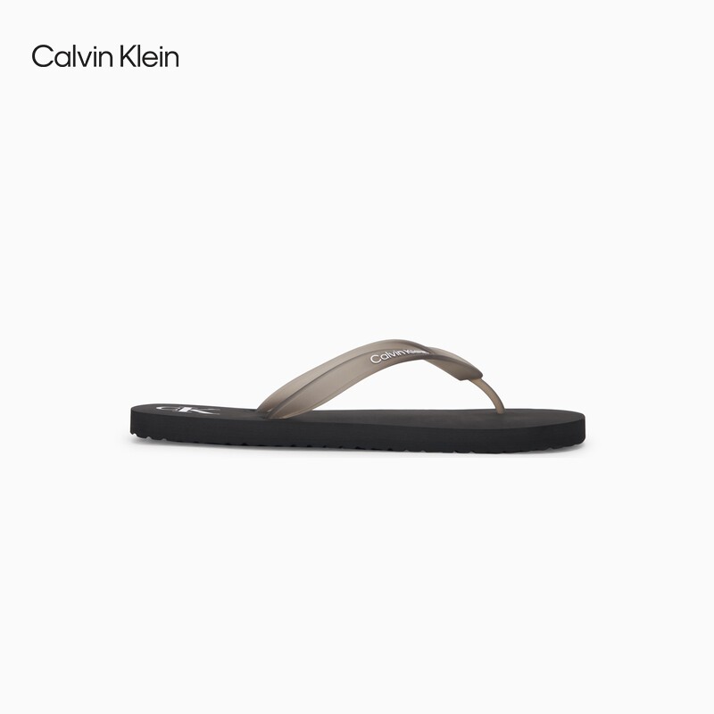 CK Jeans26春夏新款男士经典简约字母泳池沙滩人字拖凉拖鞋