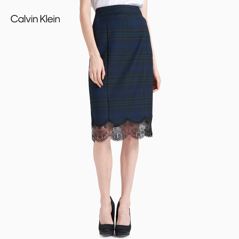 CK Jeans Women's wear temperament Plaid sexy Lace Mosaic fashion skirt J214763in the Women's clothing/Boutique , Skirts  category - from Buy2taobao.com to provide professional Taobao agent buy service