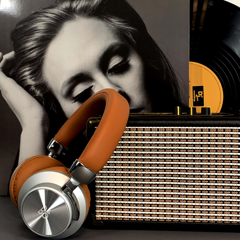 样板间音乐主题软装饰品音箱耳机黑胶唱片拍摄影视道具.儿童房摆