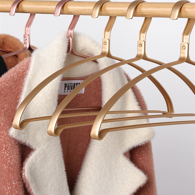 无痕衣架家用挂衣架m防肩角铝合金衣挂凉衣架无肩痕不起包晾衣架