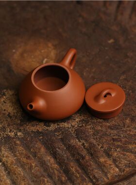 入门级潮州手h拉壶原矿鸡蛋黄泥《石瓢》功夫茶壶冲茶茶具家用送