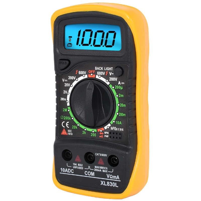 XL830L小型数字万用表高精度测电压电流表带背光S智能便携式万能
