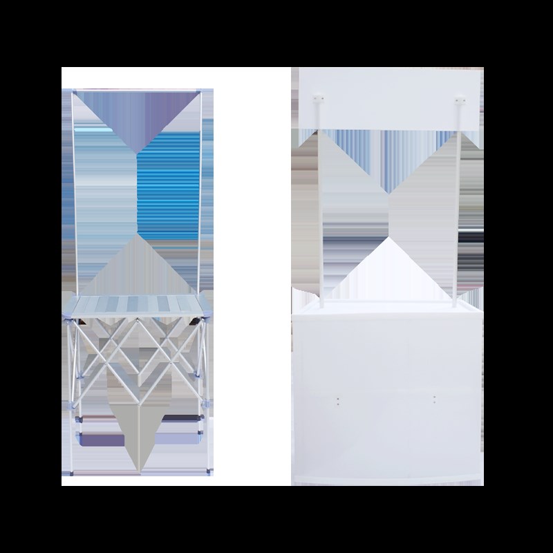 铝合金拉网折叠促销台试饮试吃桌子广告流动展台R可移动展架海报