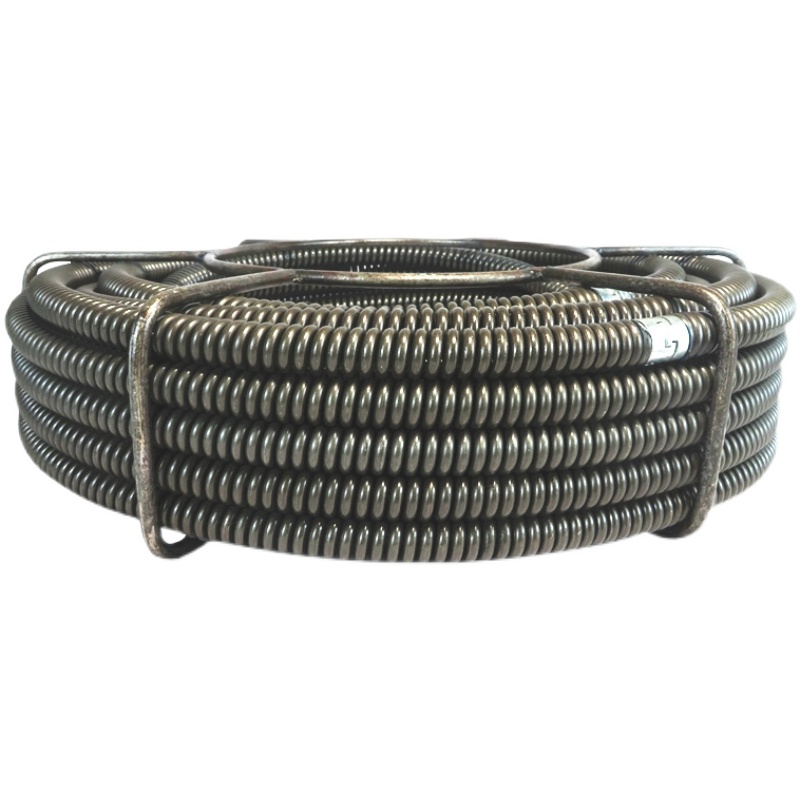 电钻电动通d下水道疏通钢丝簧加粗绳疏通机硬簧管道无缝神器弹簧