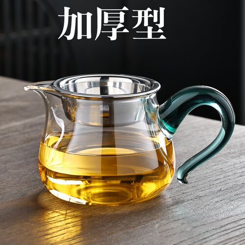 加厚玻璃公道杯耐热高档泡茶日式功夫茶具茶漏套装茶U海滤茶器分