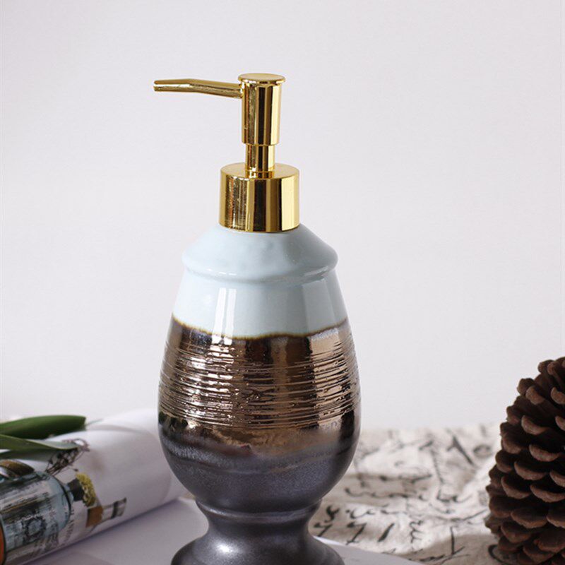 欧式复古陶瓷卫浴洗漱套装轻奢情侣家用口杯创意牙具五Z件套刷牙