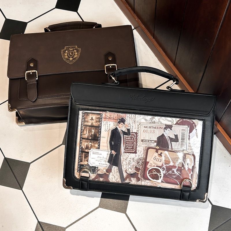 小铺原创百搭二次元jk透明吧唧双肩复古痛包包女【井川高校】