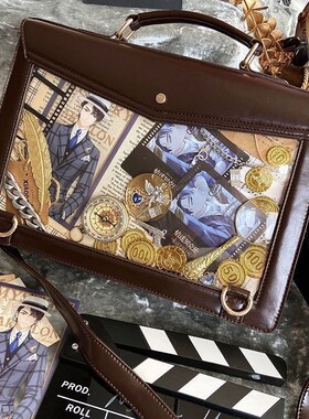 脑壳痛原创痛包日系jk制服包斜跨dk学院校供双肩二次元[春日奈良]