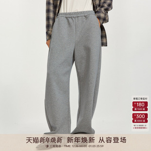 卫裤 BARRY25冬休闲百搭极简气质加绒镰刀裤 GOLDEN 552025 纯棉