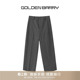 通勤简约高级阔腿西裤 BARRY25秋冬经典 GOLDEN 541168 精纺羊毛