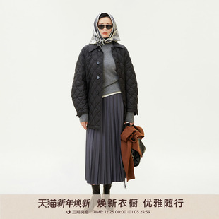 GOLDEN 日系绗缝轻盈保暖鹅绒翻领外套131009 BARRY金和百瑞冬季