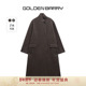 GOLDEN BARRY金和百瑞2025秋冬高级灰宽松牦牛绒毛织开衫 243110