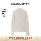 GOLDEN 100绵羊毛 BARRY25秋冬舒适百搭半高领针织毛衣241303