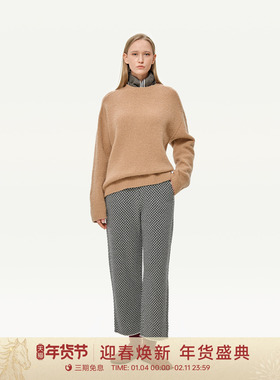 【活动】GOLDEN BARRY25冬气质人字纹毛织休闲气球裤522012
