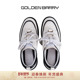 GOLDEN BARRY25秋冬拼色菱格纹通勤小香风真皮休闲运动鞋 642034