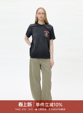 GOLDEN BARRY金和百瑞25夏随性醒目字母短袖T恤上衣女201989