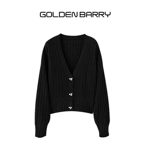 BARRY金和百瑞春秋V領(lǐng)100羊絨開衫 GOLDEN 外套女243055