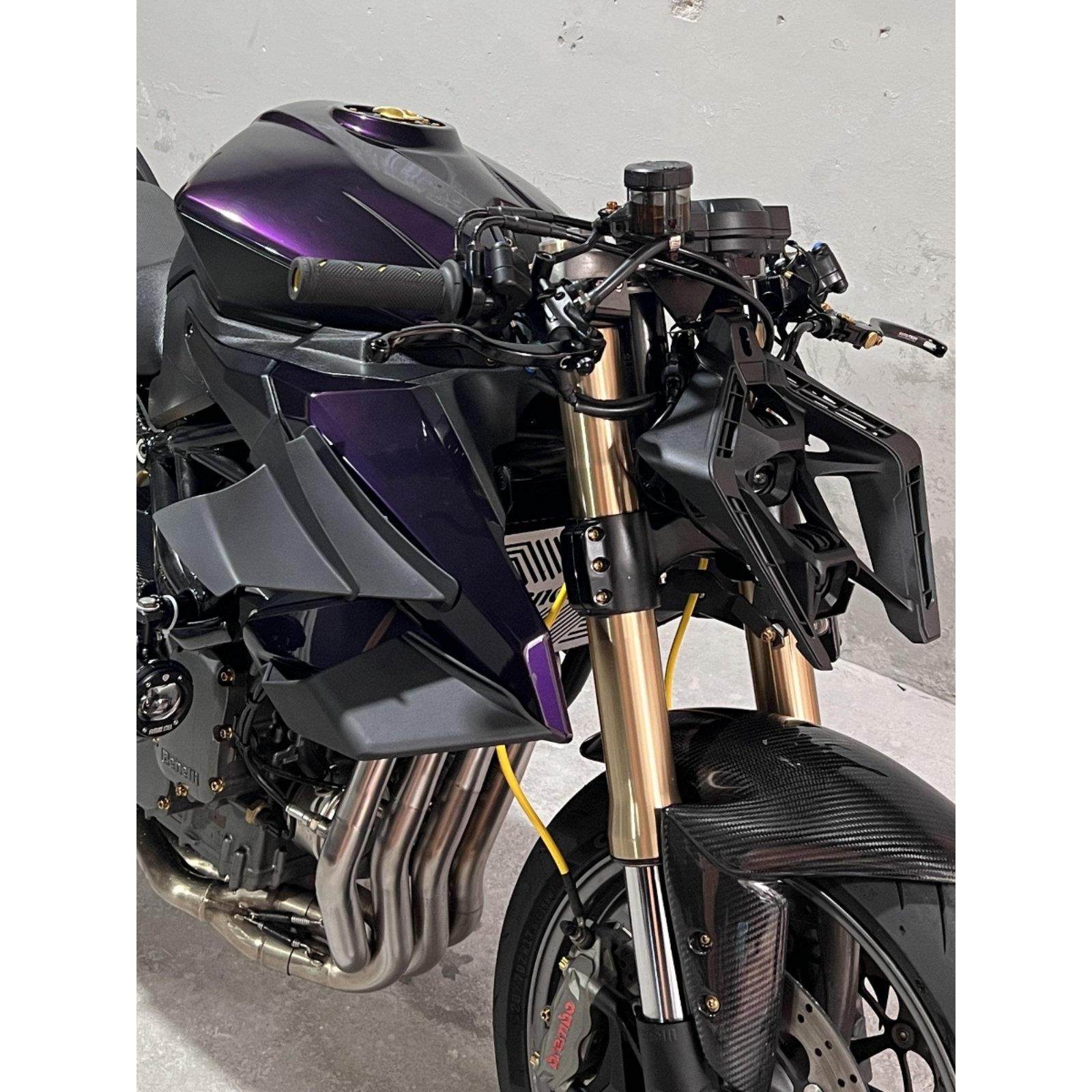 黄龙600改装配件网红同款龙6摩托车通用定风翼 扰流器 风刀导流罩