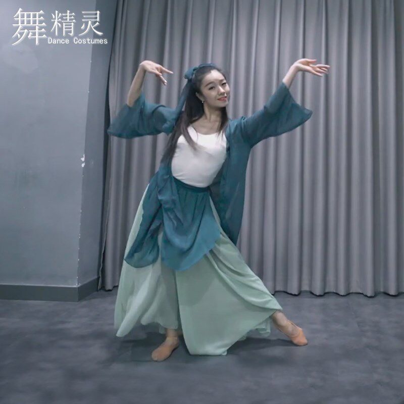 速发古典舞纱衣外搭开衫练功服赤伶舞蹈服纱裙飘逸长裙青蛇白蛇表
