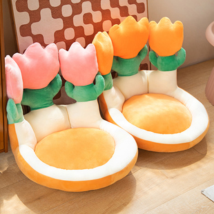 速发花朵榻团坐儿家用地上坐墩蒲榻米飘窗专用地垫懒人沙发垫童垫