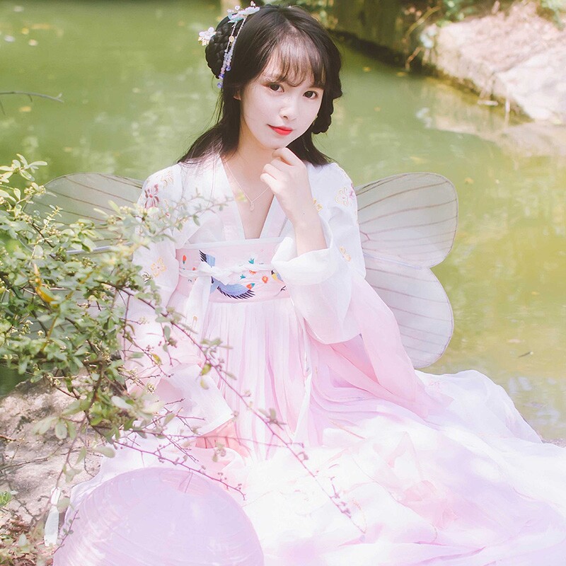 速发新款汉服古装汉服日常百搭清新淡雅齐胸襦裙古装服装