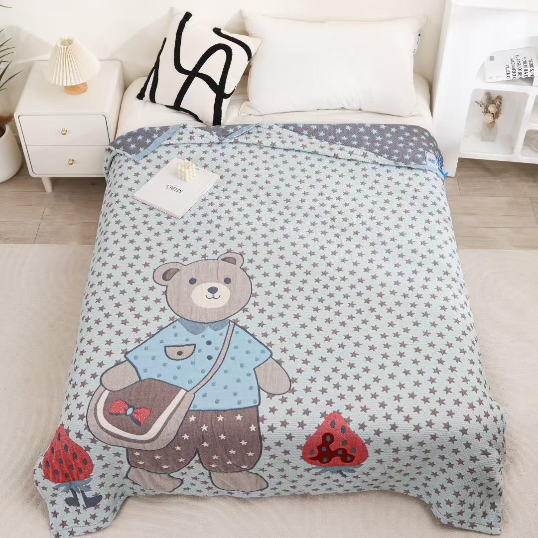 150*200云朵泡芙被盖毯A类柔软舒适亲肤单人夏凉被空调被卡通床盖