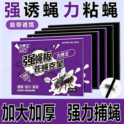苍蝇贴强力粘蝇纸板灭蝇子家用