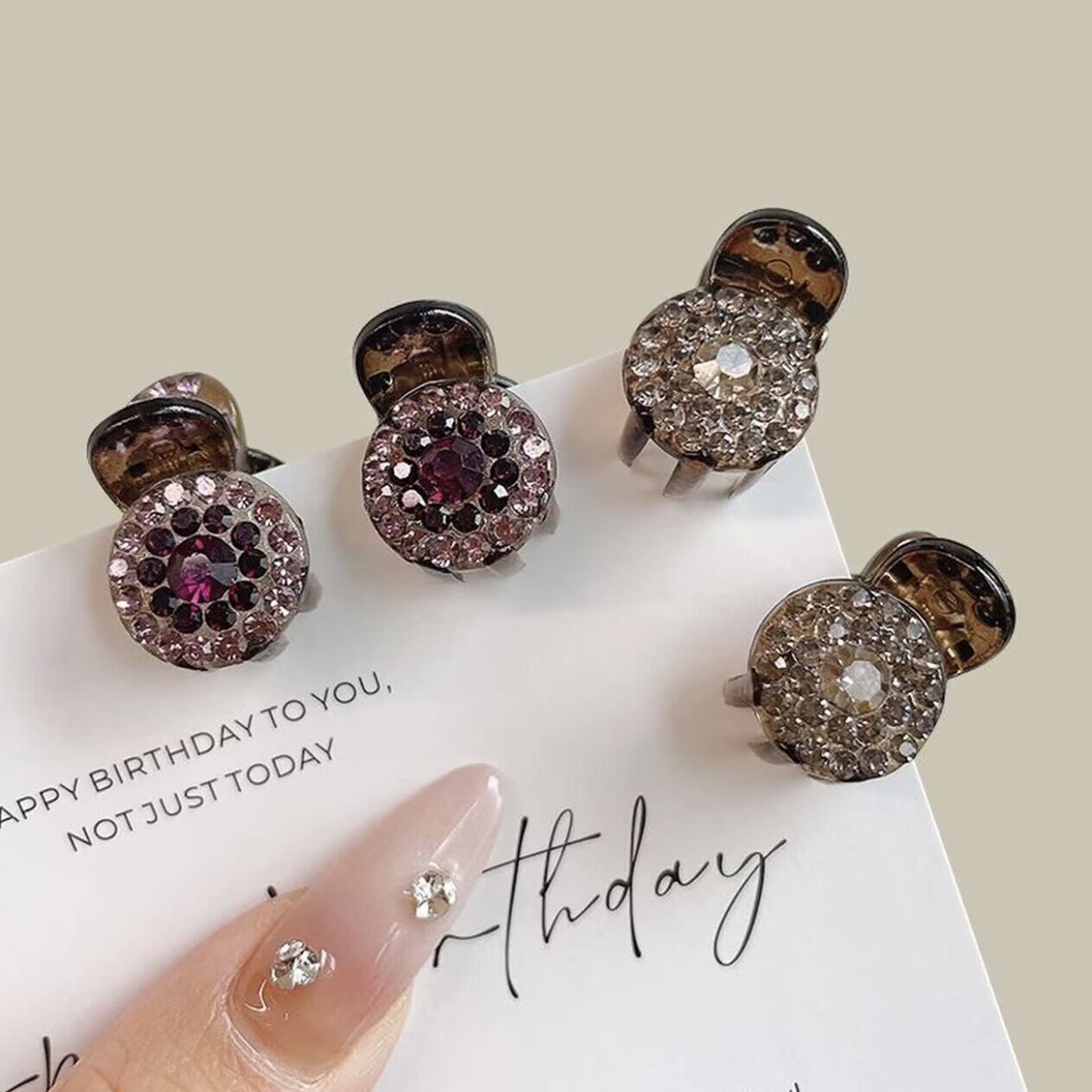 首闻闪钻迷你小抓夹女刘海前额碎发侧边发卡公主头发夹头顶小夹子