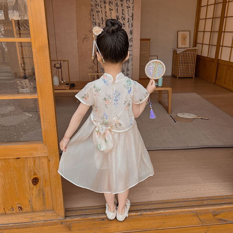背心裙女童无袖连衣裙高级感女生2025夏潮童装搭配简约夏季夏装